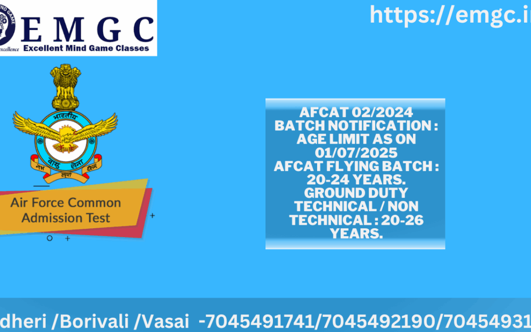 Indian Airforce AFCAT 02/2024 Batch Recruitment 2024 Apply Online for 277 Post