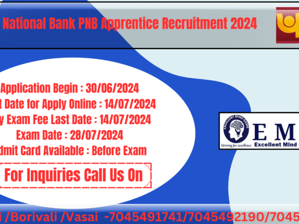 Punjab National Bank PNB Apprentice Recruitment 2024