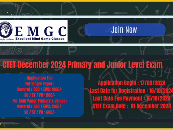 CTET December 2024 Primary and Junior Level Exam  2024