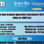 Canara Bank Graduate Apprentices Recruitment 2024