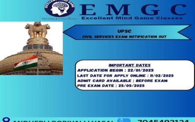 UPSC Civil Services Exam Notification 2025