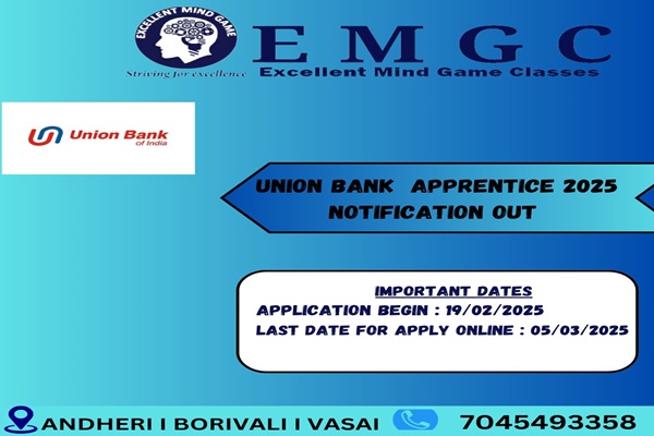 Union Bank of India invites online application from Indian citizen for engagement of apprentices2025
